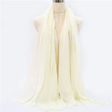 2019 women bubble cotton solid Islam muslim head scarf shawls and wraps pashmina female foulard viscose maxi crinkle cloud hijab - THE PLACE TO BE !!