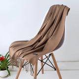 Winter Women Scarf Thin Shawls and Wraps Lady long Solid hijab Stoles Cashmere Pashmina Cashmere Shawl Autumn Head Scarves 2019 - THE PLACE TO BE !!