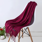 Winter Women Scarf Thin Shawls and Wraps Lady long Solid hijab Stoles Cashmere Pashmina Cashmere Shawl Autumn Head Scarves 2019 - THE PLACE TO BE !!
