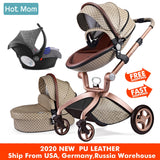 Baby Stroller 3 in 1,Hot Mom travel system High Land-scape stroller with bassinet in 2019 Folding Carriage for Newborns baby,F22 - THE PLACE TO BE !!