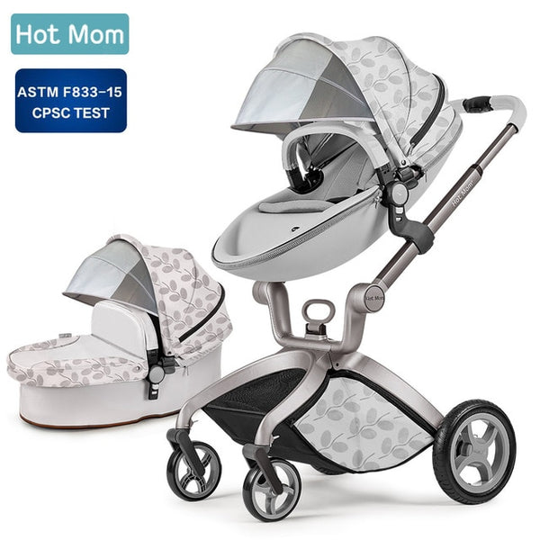 Baby Stroller 3 in 1,Hot Mom travel system High Land-scape stroller with bassinet in 2019 Folding Carriage for Newborns baby,F22