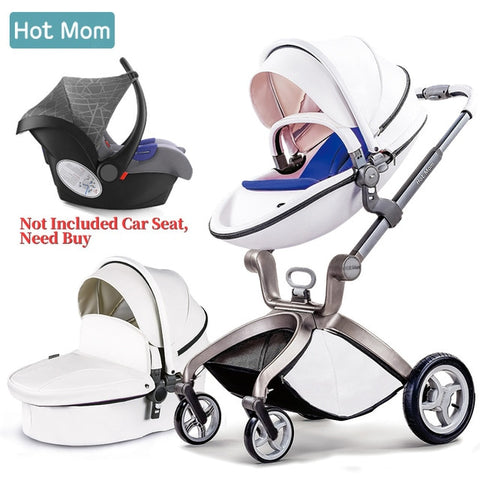 Baby Stroller 3 in 1,Hot Mom travel system High Land-scape stroller with bassinet in 2019 Folding Carriage for Newborns baby,F22