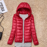 7XL Cheap Ultra Light Down Winter Warm Hooded Feather Puffer Jacket For Girl Short Spring Autumn Coat Female Women Big Size Duck - THE PLACE TO BE !!