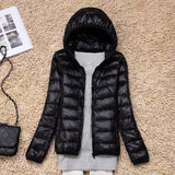 7XL Cheap Ultra Light Down Winter Warm Hooded Feather Puffer Jacket For Girl Short Spring Autumn Coat Female Women Big Size Duck - THE PLACE TO BE !!