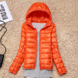 7XL Cheap Ultra Light Down Winter Warm Hooded Feather Puffer Jacket For Girl Short Spring Autumn Coat Female Women Big Size Duck - THE PLACE TO BE !!