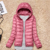 7XL Cheap Ultra Light Down Winter Warm Hooded Feather Puffer Jacket For Girl Short Spring Autumn Coat Female Women Big Size Duck - THE PLACE TO BE !!