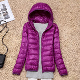 7XL Cheap Ultra Light Down Winter Warm Hooded Feather Puffer Jacket For Girl Short Spring Autumn Coat Female Women Big Size Duck - THE PLACE TO BE !!