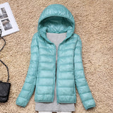 7XL Cheap Ultra Light Down Winter Warm Hooded Feather Puffer Jacket For Girl Short Spring Autumn Coat Female Women Big Size Duck - THE PLACE TO BE !!