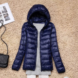 7XL Cheap Ultra Light Down Winter Warm Hooded Feather Puffer Jacket For Girl Short Spring Autumn Coat Female Women Big Size Duck - THE PLACE TO BE !!
