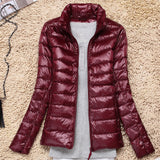 7XL Cheap Ultra Light Down Winter Warm Hooded Feather Puffer Jacket For Girl Short Spring Autumn Coat Female Women Big Size Duck - THE PLACE TO BE !!