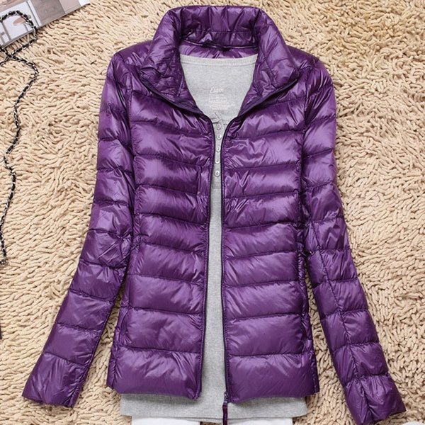 7XL Cheap Ultra Light Down Winter Warm Hooded Feather Puffer Jacket For Girl Short Spring Autumn Coat Female Women Big Size Duck