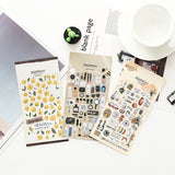 Mohamm cute diary korean Calendar decorative stickers scrapbooking japanese stationery School Supplies