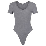 Spring Red Bodycon Black White Bodysuit Sexy Women Rompers Club V-neck Skinny Long Sleeve Jumpsuit Body Suit Tops Overalls M0075 - THE PLACE TO BE !!