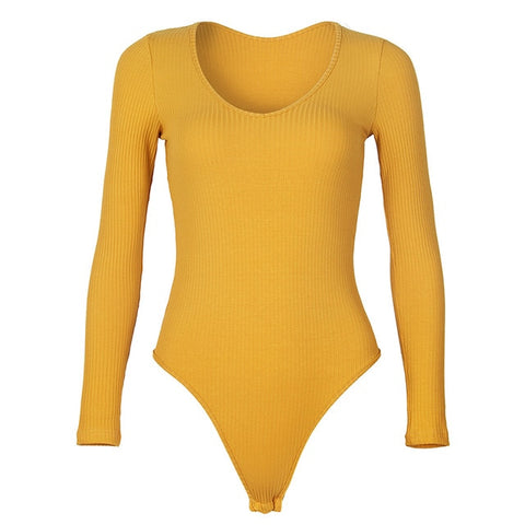 Spring Red Bodycon Black White Bodysuit Sexy Women Rompers Club V-neck Skinny Long Sleeve Jumpsuit Body Suit Tops Overalls M0075