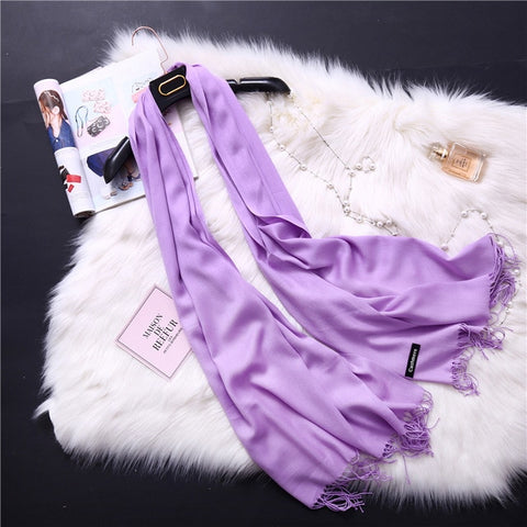 2019 winter scarves for women shawls warm wraps lady pashmina pure blanket cashmere scarf neck headband hijabs stoles foulard