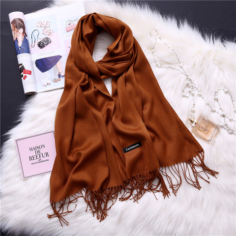 2019 winter scarves for women shawls warm wraps lady pashmina pure blanket cashmere scarf neck headband hijabs stoles foulard