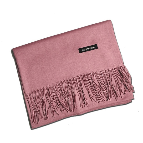 2019 winter scarves for women shawls warm wraps lady pashmina pure blanket cashmere scarf neck headband hijabs stoles foulard