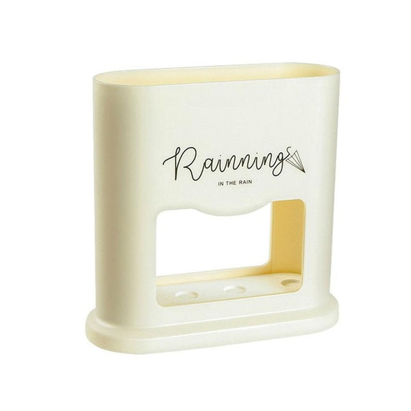 Home Creative Umbrella Rack Oval Umbrella Stand Rack Umbrella Draining Can Storage Holder 4 Holes Hallway Entryway Office