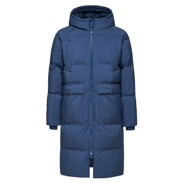 SEMIR 2019 New Clothing Down Winter Jackets Business Long Thick Winter Coat Men Solid Fashion Overcoat Outerwear Warm