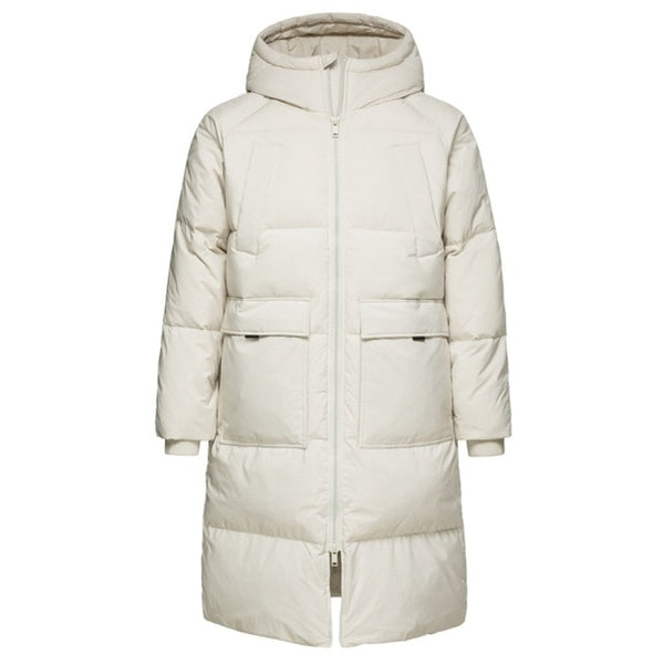 SEMIR 2019 New Clothing Down Winter Jackets Business Long Thick Winter Coat Men Solid Fashion Overcoat Outerwear Warm