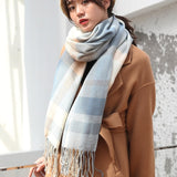 VEITHDIA Hot Autumn Winter Female Wool Scarf Women Cashmere Scarves Wide Lattices Long Shawl Wrap Blanket Warm Tippet wholesale - THE PLACE TO BE !!