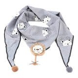 Spring Baby Girls Dot Plaid Triangle Scarves Autumn Winter Boys Girls Shawl Children Cotton Neck Collars Warm Kids Neckerchief - THE PLACE TO BE !!