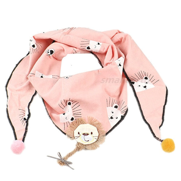 Spring Baby Girls Dot Plaid Triangle Scarves Autumn Winter Boys Girls Shawl Children Cotton Neck Collars Warm Kids Neckerchief