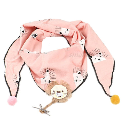 Spring Baby Girls Dot Plaid Triangle Scarves Autumn Winter Boys Girls Shawl Children Cotton Neck Collars Warm Kids Neckerchief