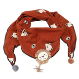 Spring Baby Girls Dot Plaid Triangle Scarves Autumn Winter Boys Girls Shawl Children Cotton Neck Collars Warm Kids Neckerchief - THE PLACE TO BE !!