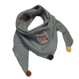 Spring Baby Girls Dot Plaid Triangle Scarves Autumn Winter Boys Girls Shawl Children Cotton Neck Collars Warm Kids Neckerchief - THE PLACE TO BE !!