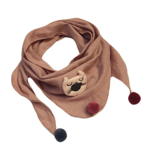 Spring Baby Girls Dot Plaid Triangle Scarves Autumn Winter Boys Girls Shawl Children Cotton Neck Collars Warm Kids Neckerchief