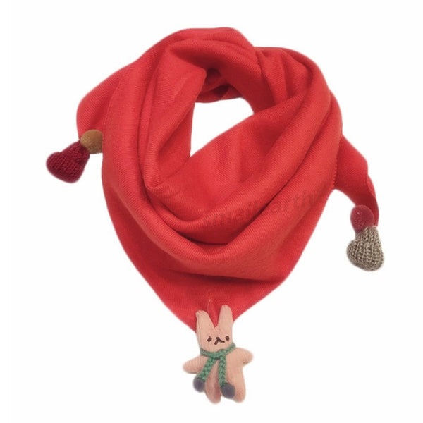 Spring Baby Girls Dot Plaid Triangle Scarves Autumn Winter Boys Girls Shawl Children Cotton Neck Collars Warm Kids Neckerchief