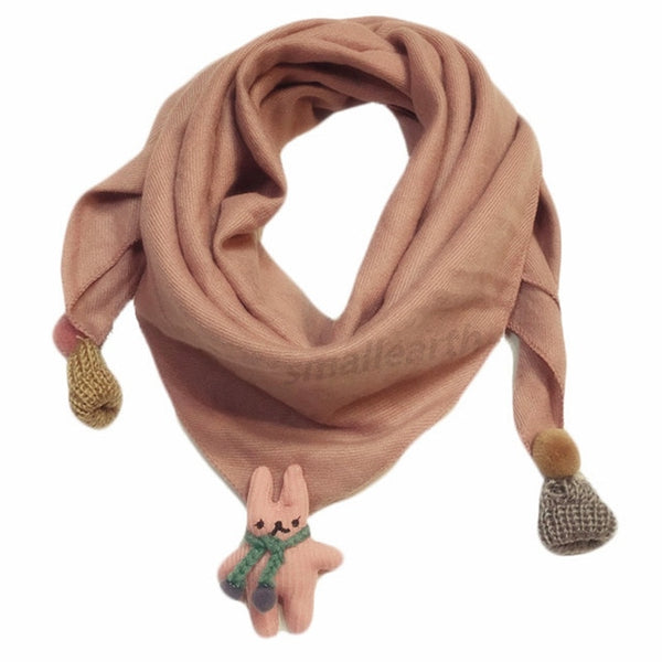 Spring Baby Girls Dot Plaid Triangle Scarves Autumn Winter Boys Girls Shawl Children Cotton Neck Collars Warm Kids Neckerchief