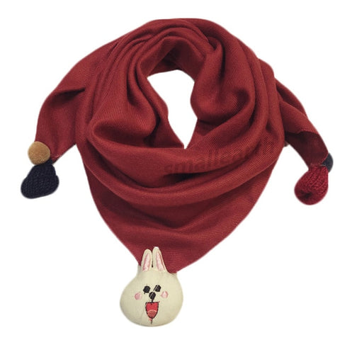 Spring Baby Girls Dot Plaid Triangle Scarves Autumn Winter Boys Girls Shawl Children Cotton Neck Collars Warm Kids Neckerchief