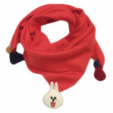 Spring Baby Girls Dot Plaid Triangle Scarves Autumn Winter Boys Girls Shawl Children Cotton Neck Collars Warm Kids Neckerchief - THE PLACE TO BE !!