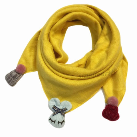 Spring Baby Girls Dot Plaid Triangle Scarves Autumn Winter Boys Girls Shawl Children Cotton Neck Collars Warm Kids Neckerchief
