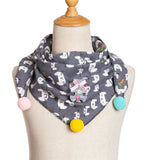 Spring Baby Girls Dot Plaid Triangle Scarves Autumn Winter Boys Girls Shawl Children Cotton Neck Collars Warm Kids Neckerchief - THE PLACE TO BE !!