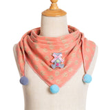Spring Baby Girls Dot Plaid Triangle Scarves Autumn Winter Boys Girls Shawl Children Cotton Neck Collars Warm Kids Neckerchief - THE PLACE TO BE !!
