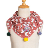 Spring Baby Girls Dot Plaid Triangle Scarves Autumn Winter Boys Girls Shawl Children Cotton Neck Collars Warm Kids Neckerchief - THE PLACE TO BE !!