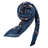 50*50cm Women's Scarf Fashion Spring Summer Striped Silk Square Scarves Girls Printed Handkerchief Chiffon Scarf Neck Accessory - THE PLACE TO BE !!