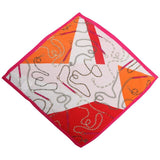 50*50cm Women's Scarf Fashion Spring Summer Striped Silk Square Scarves Girls Printed Handkerchief Chiffon Scarf Neck Accessory - THE PLACE TO BE !!