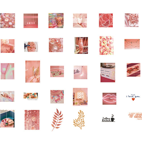 60 Pcs/lot Kawaii Stickers Vintage INS Photo Stickers for Srapbooking Decoration Bullet Journal Stationery Stickers Girls Gift