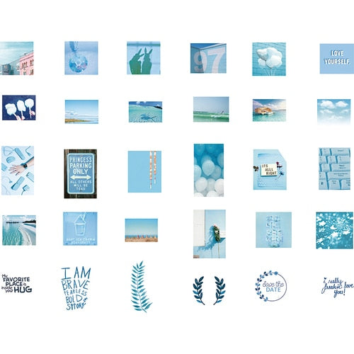 60 Pcs/lot Kawaii Stickers Vintage INS Photo Stickers for Srapbooking Decoration Bullet Journal Stationery Stickers Girls Gift