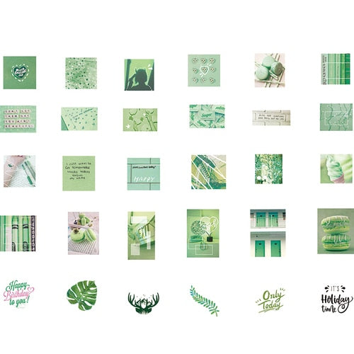 60 Pcs/lot Kawaii Stickers Vintage INS Photo Stickers for Srapbooking Decoration Bullet Journal Stationery Stickers Girls Gift