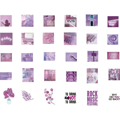 60 Pcs/lot Kawaii Stickers Vintage INS Photo Stickers for Srapbooking Decoration Bullet Journal Stationery Stickers Girls Gift