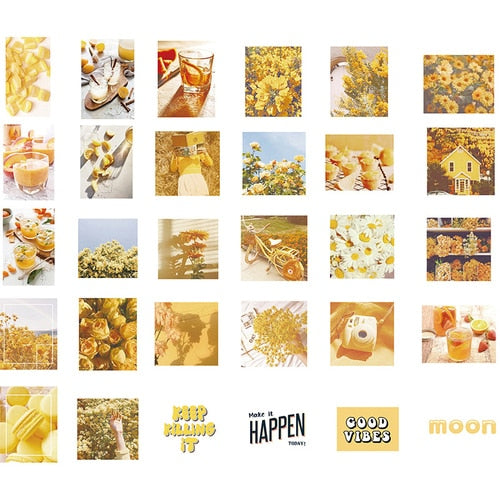 60 Pcs/lot Kawaii Stickers Vintage INS Photo Stickers for Srapbooking Decoration Bullet Journal Stationery Stickers Girls Gift