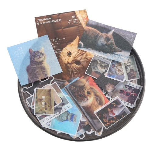 60 Pcs/lot Kawaii Stickers Vintage INS Photo Stickers for Srapbooking Decoration Bullet Journal Stationery Stickers Girls Gift