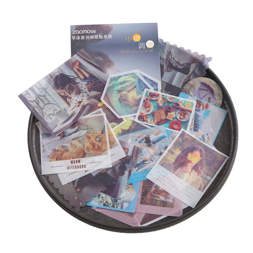 60 Pcs/lot Kawaii Stickers Vintage INS Photo Stickers for Srapbooking Decoration Bullet Journal Stationery Stickers Girls Gift