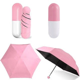 Largest supplier Capsule Umbrella Mini Light Small Pocket Umbrellas Anti-UV Folding Compact Cases