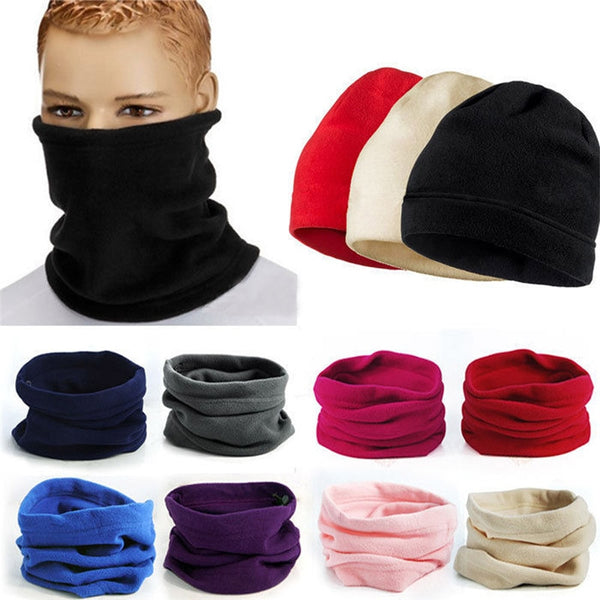 New 3 in 1 Men Women Unisex Polar Fleece Snood Hat Neck Warmer Face Mask Cap Warm Winter bonnet Scarf Beanie Balaclava